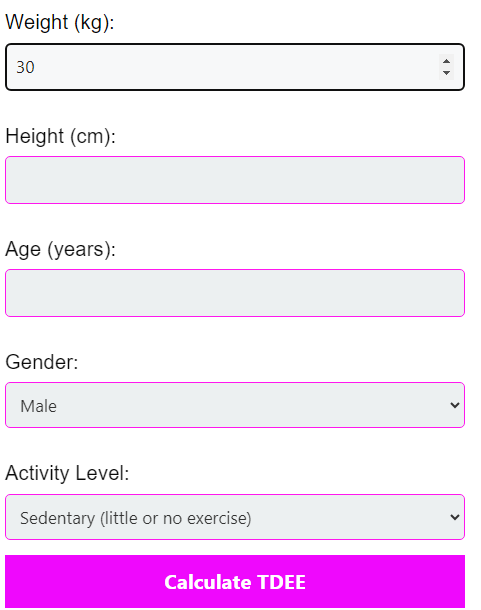 TDEE Calculator,TDEE Calculator 2024,Advance TDEE Calculator,Latest TDEE Calculator, TDEE Calculator